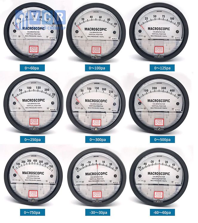 một số loại giải đo đồng hồ đo chênh lệch áp suất VCR hiện đang cung cấp