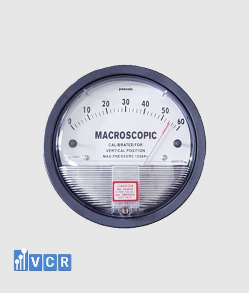 Đồng hồ đo chênh áp 0-60pa là đồng hồ thường được sử dụng để đo chênh lệch áp suất giữa 2 phòng sạch hoặc giữa phòng sạch và môi trường khác. Đây là dải đo được sử dụng gần như là nhiều nhất trong 1 dự án phòng sạch, cũng như là dải đo được nhiều Khách hàng lựa chọn tại VCR.
