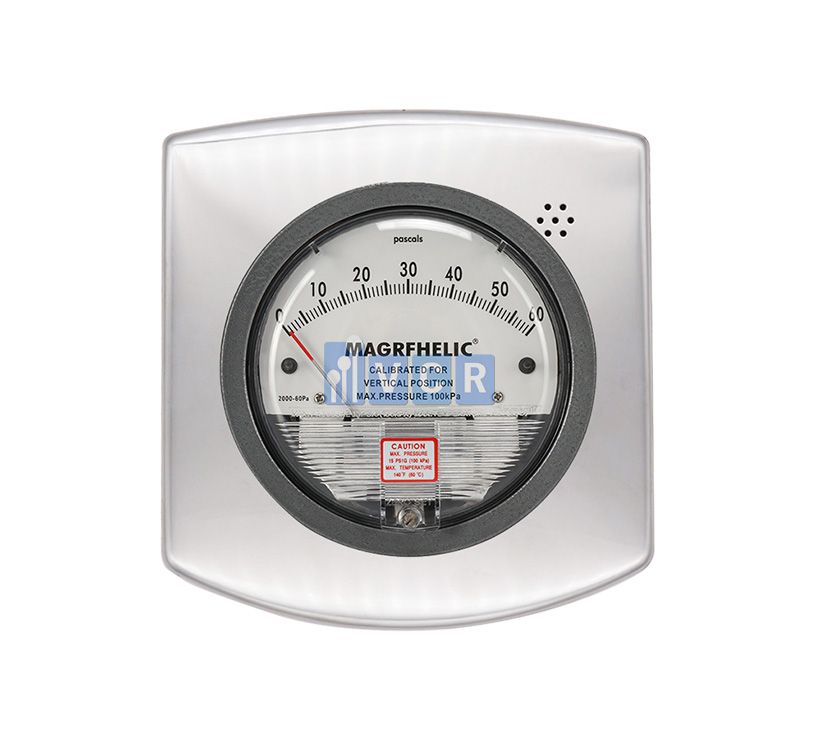 Đồng hồ chênh áp phòng thường có dải đo là 0 – 60Pa