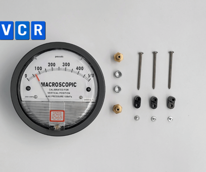 Đồng hồ đo chênh lệch áp suất Macroscopic 0–500 Pa