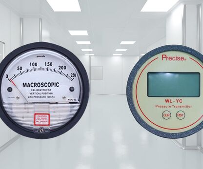 Comparison of mechanical and electronic differential pressure gauges