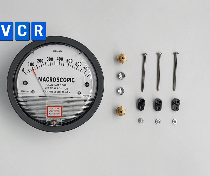 Macroscopic 0–750 Pa Differential Pressure Gauge