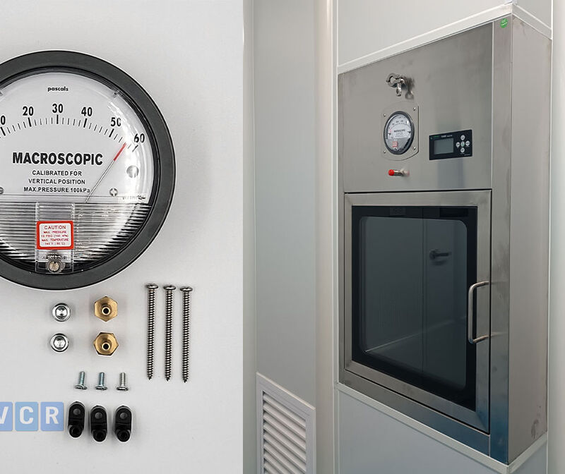 Đồng hồ chênh lệch áp suất cho phòng sạch ISO Class 5