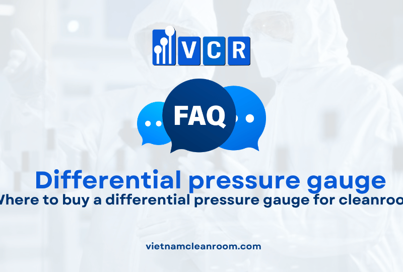 Where to buy a differential pressure gauge for cleanrooms