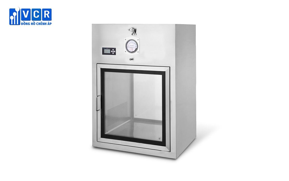 Đồng hồ chênh áp sử dụng trong Pass Box