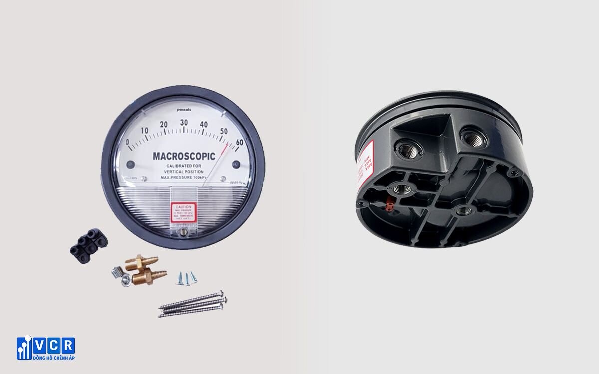 structure of differential pressure gauge